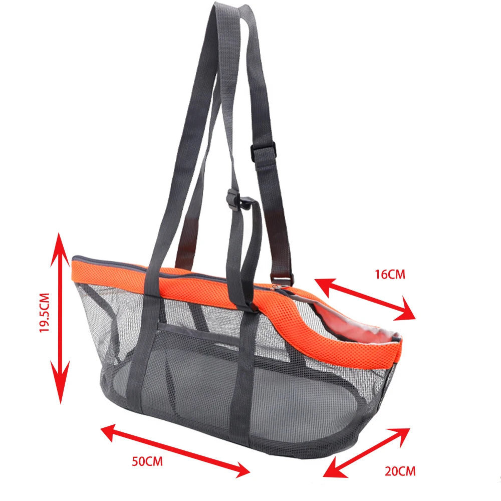 Sac de transport pour chat et petit chien en filet respirant