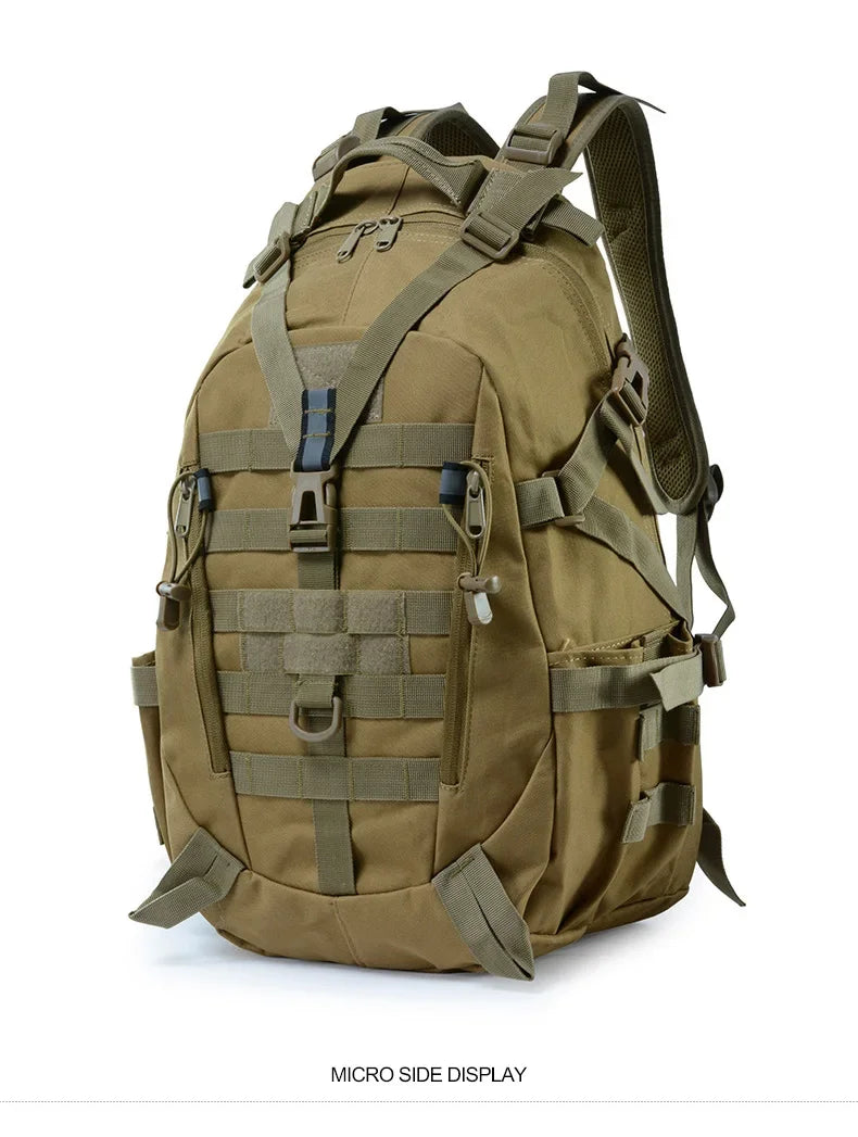 Sac à dos militaire 40L en nylon avec sangles molle