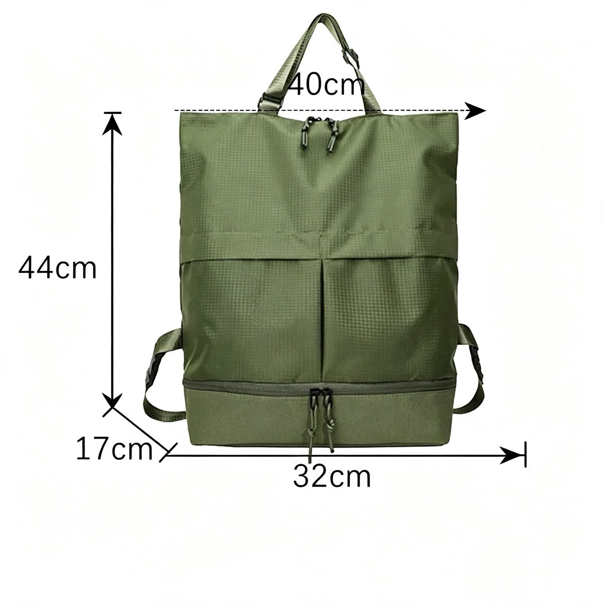 Sac à dos en nylon 44x44x16 cm