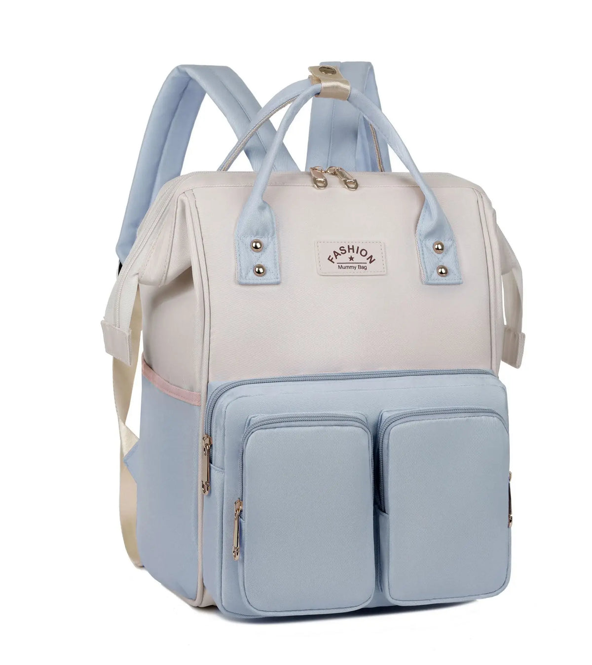 Sac à dos à langer avec anses de portage à la main