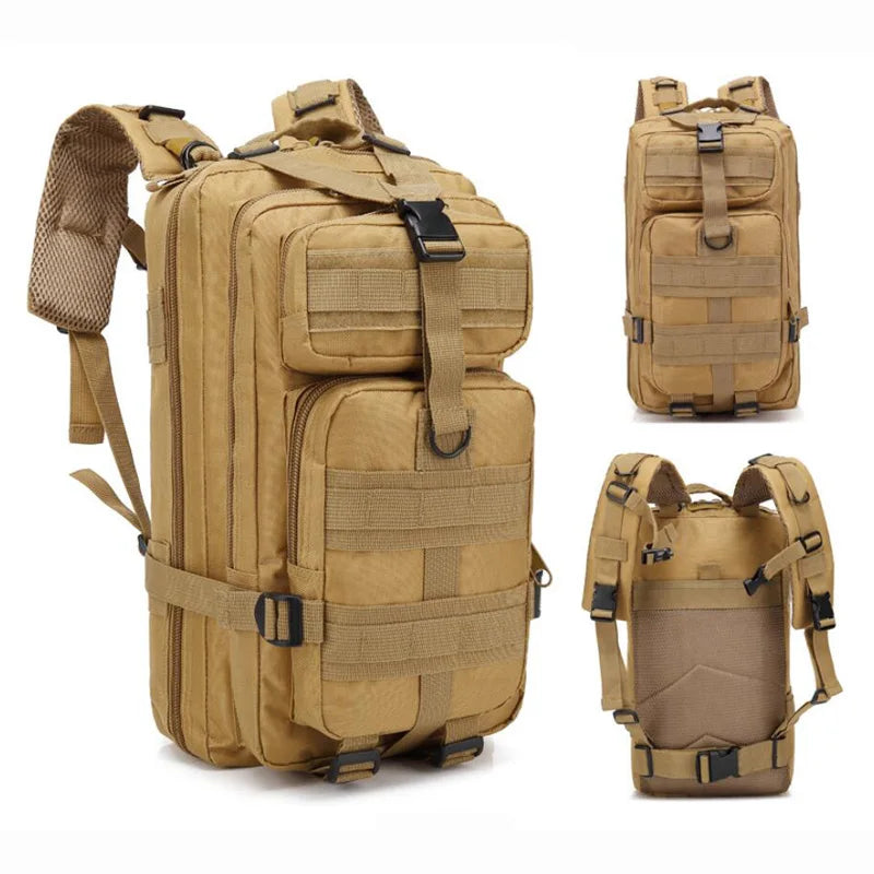 Sac à dos militaire 20-25L en nylon camouflage
