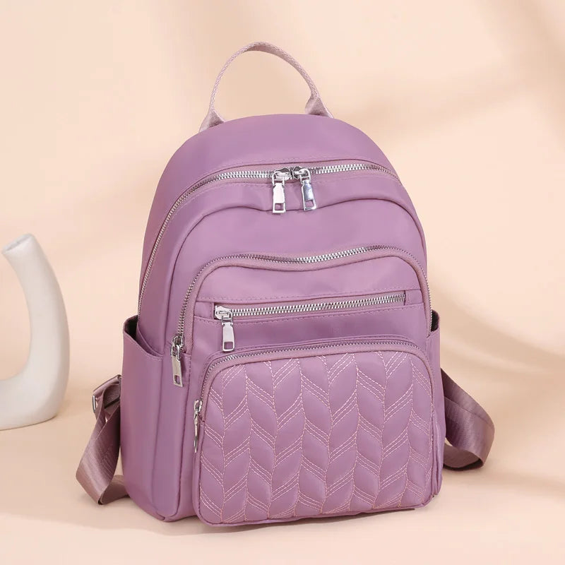 Sac à dos femme en nylon matelassé