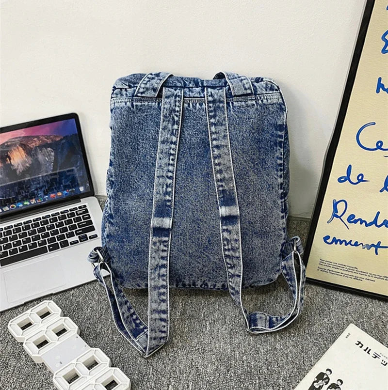 Sac à dos en jean 33x12x37 cm