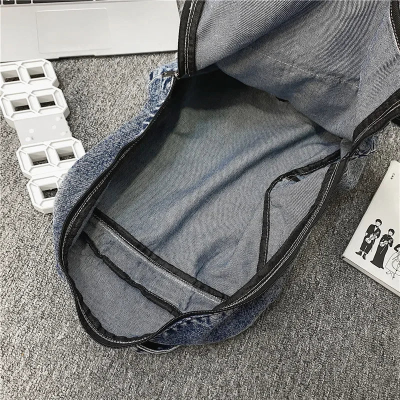 Sac à dos en jean 33x12x37 cm