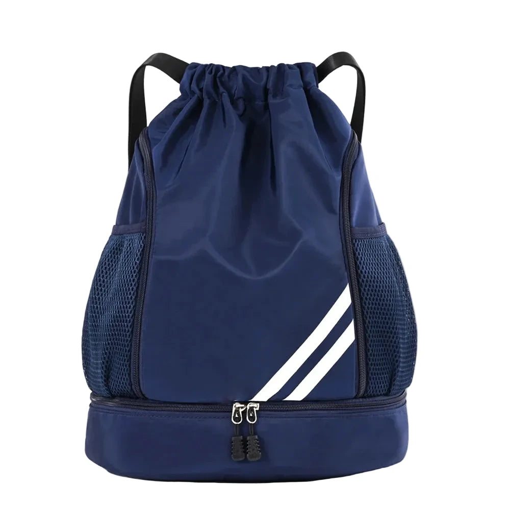 Sac à dos sport à cordon avec compartiment chaussures séparé