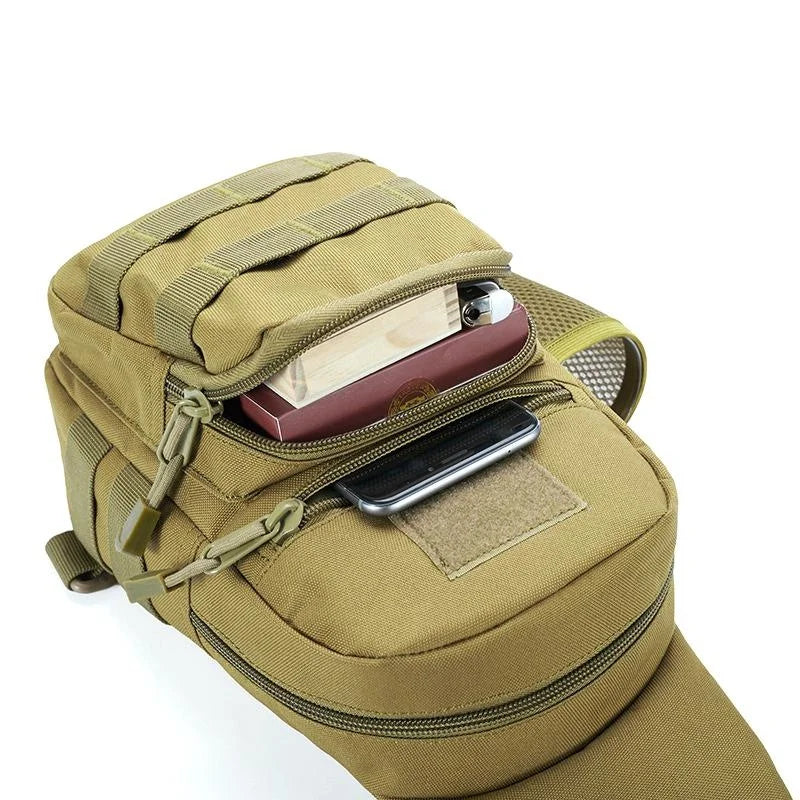 Sac à dos militaire en nylon, format bandoulière sling