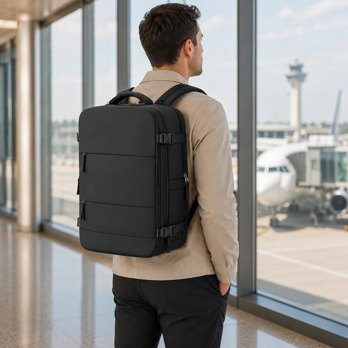 Sac à dos cabine 40x20x25 avec compartiment chaussures