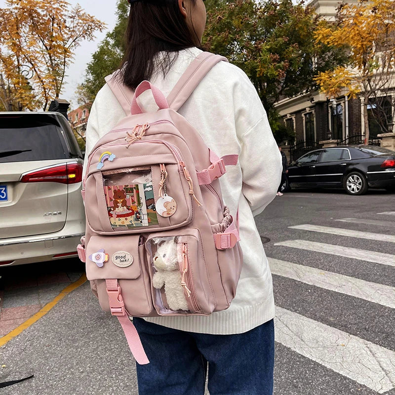 Sac à dos femme en nylon avec compartiment ordinateur