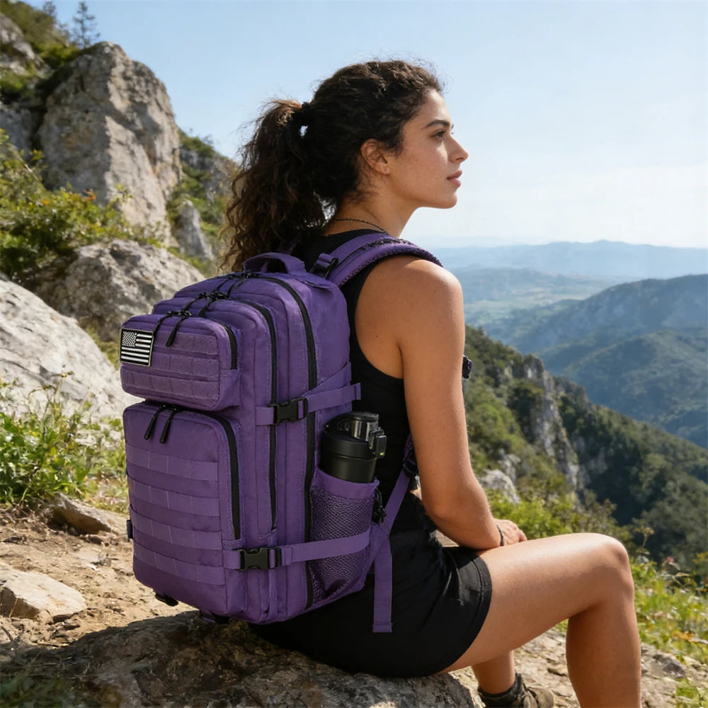 Sac à dos militaire 45L avec porte-gourdes