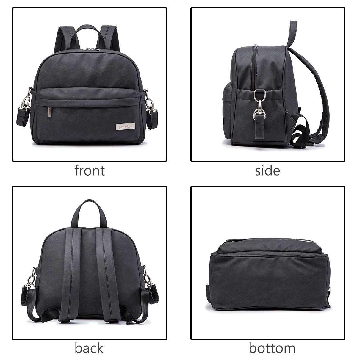 Sac à dos à langer en PU/PVC