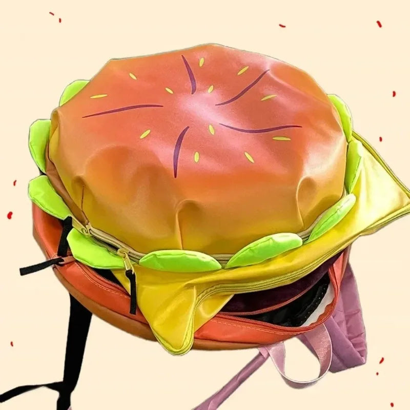 Sac à dos en forme de hamburger pour ordinateur