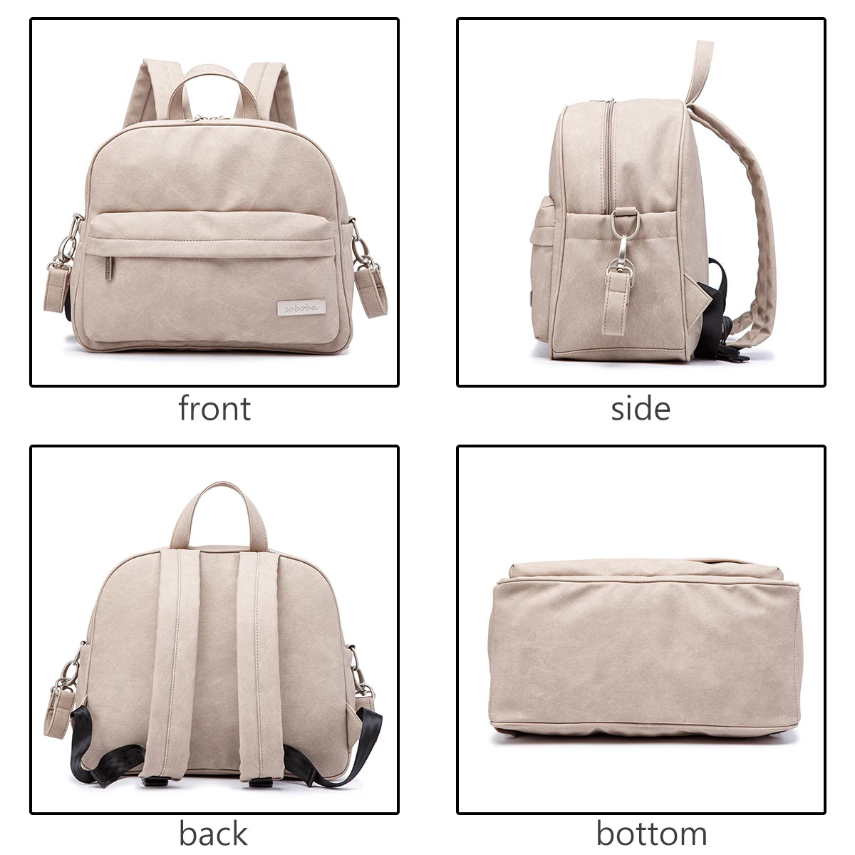 Sac à dos à langer en PU/PVC