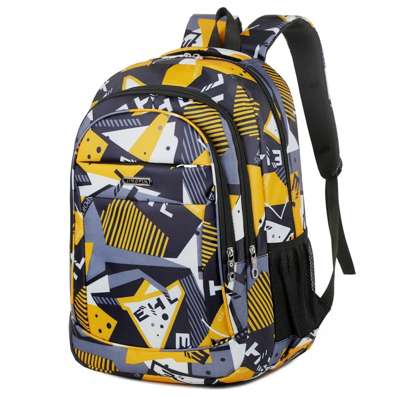 Sac à dos ordinateur portable 16 pouces motif géométrique