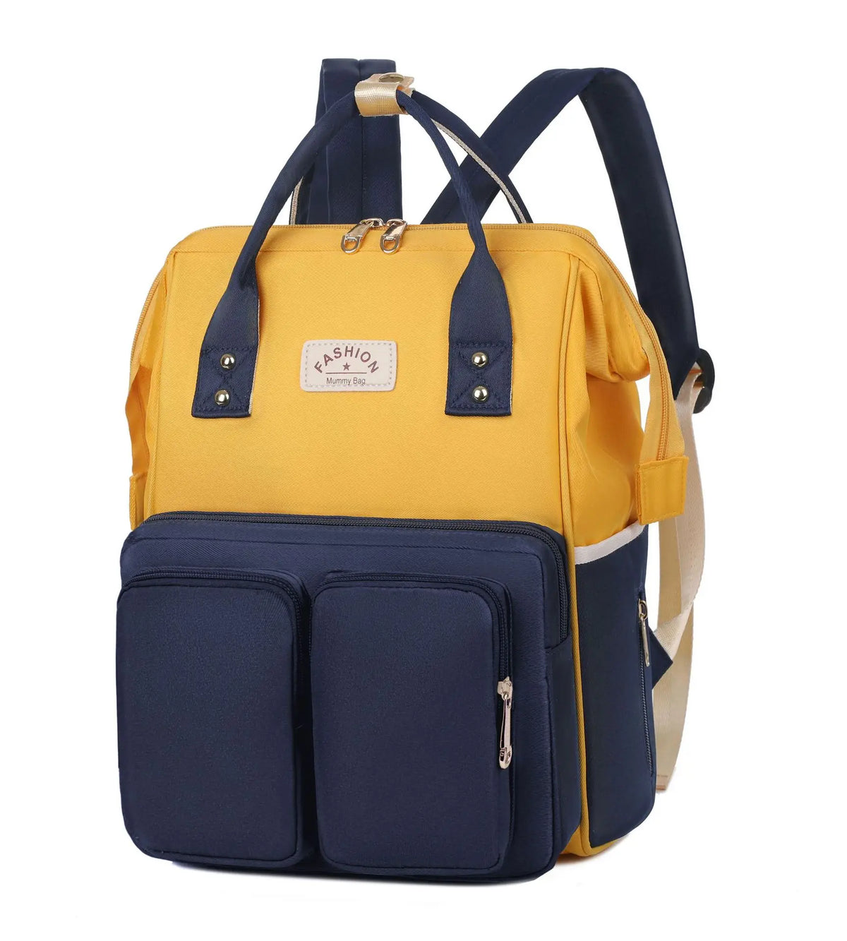Sac à dos à langer avec anses de portage à la main