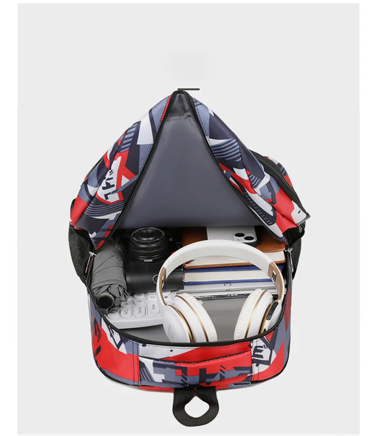 Sac à dos ordinateur portable 16 pouces motif géométrique