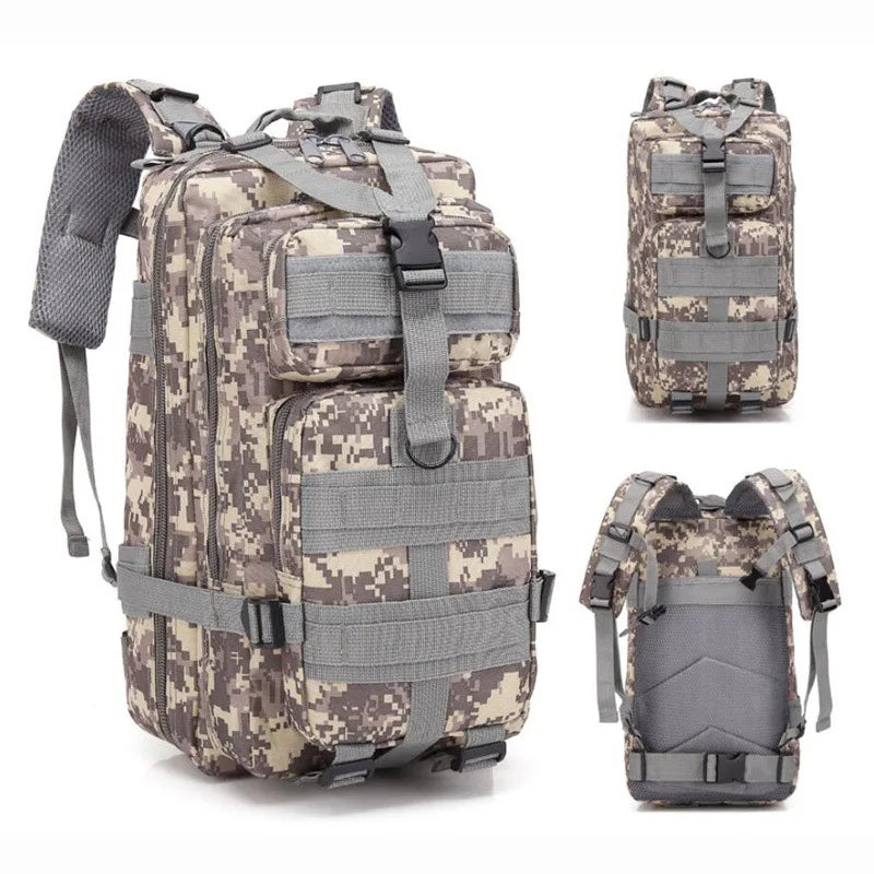 Sac à dos militaire 20-25L en nylon camouflage