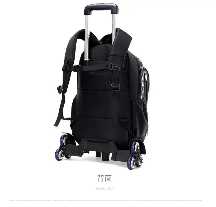 Sac à dos à roulettes enfant en nylon