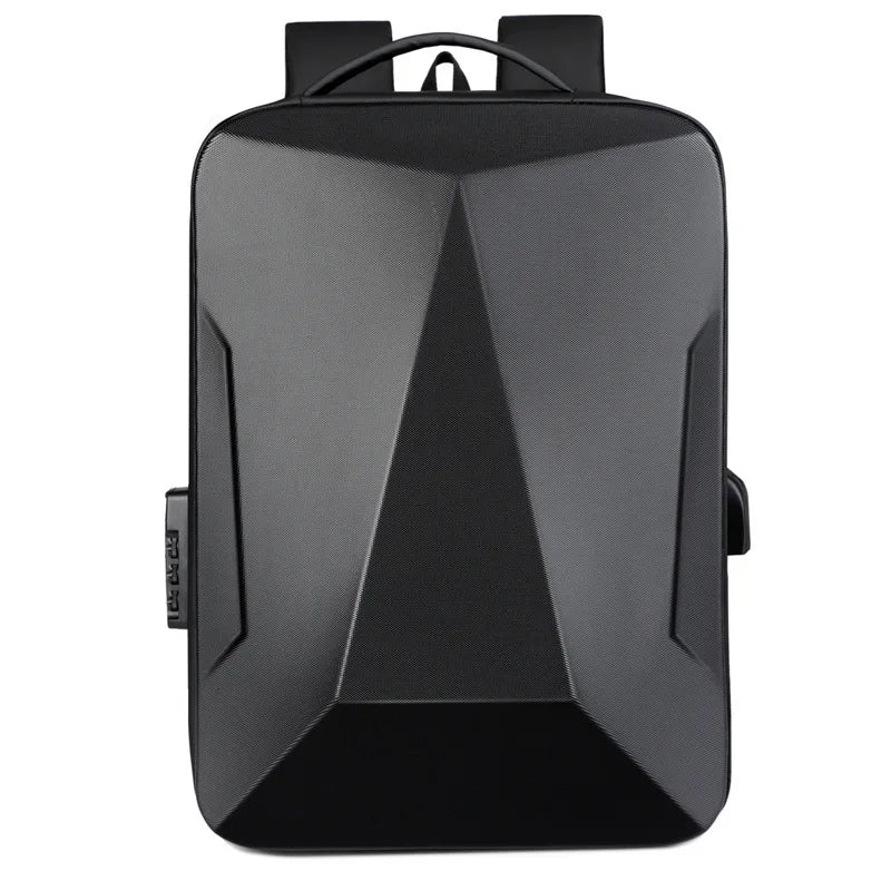 Sac à dos homme coque rigide anti-vol avec port USB