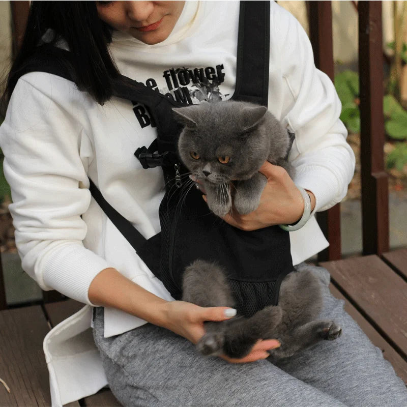 Porte-animal ventral pour chat et petit chien