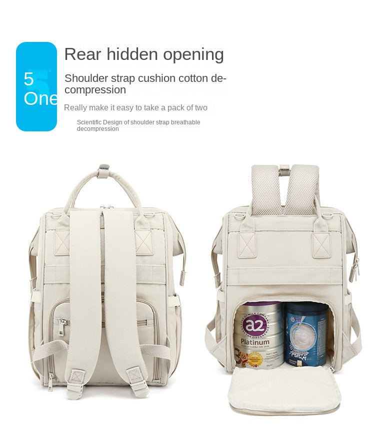 Sac à dos à langer en fibre synthétique