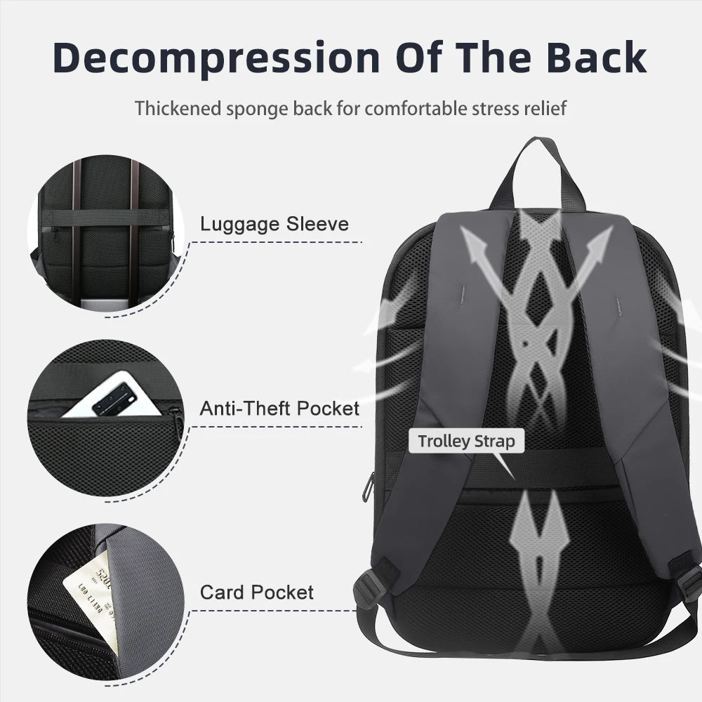 Sac à dos ordinateur portable 17 pouces avec port USB