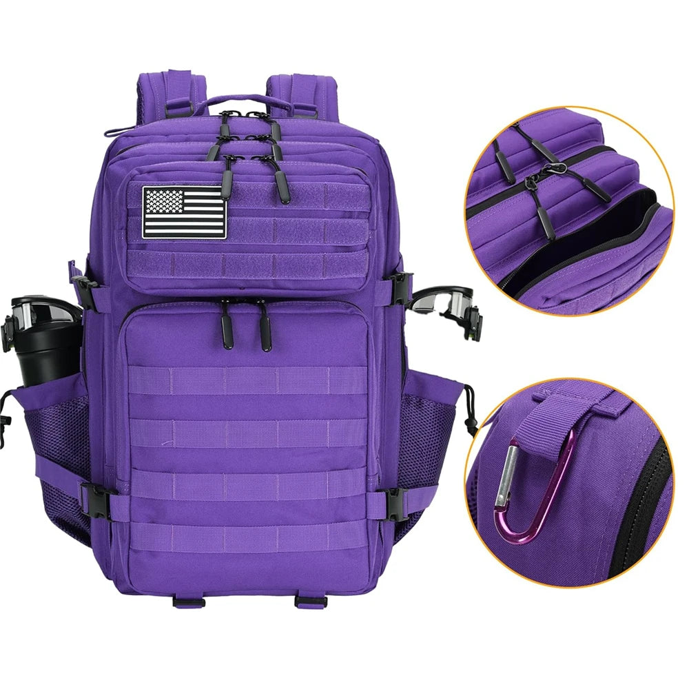 Sac à dos militaire 45L avec porte-gourdes