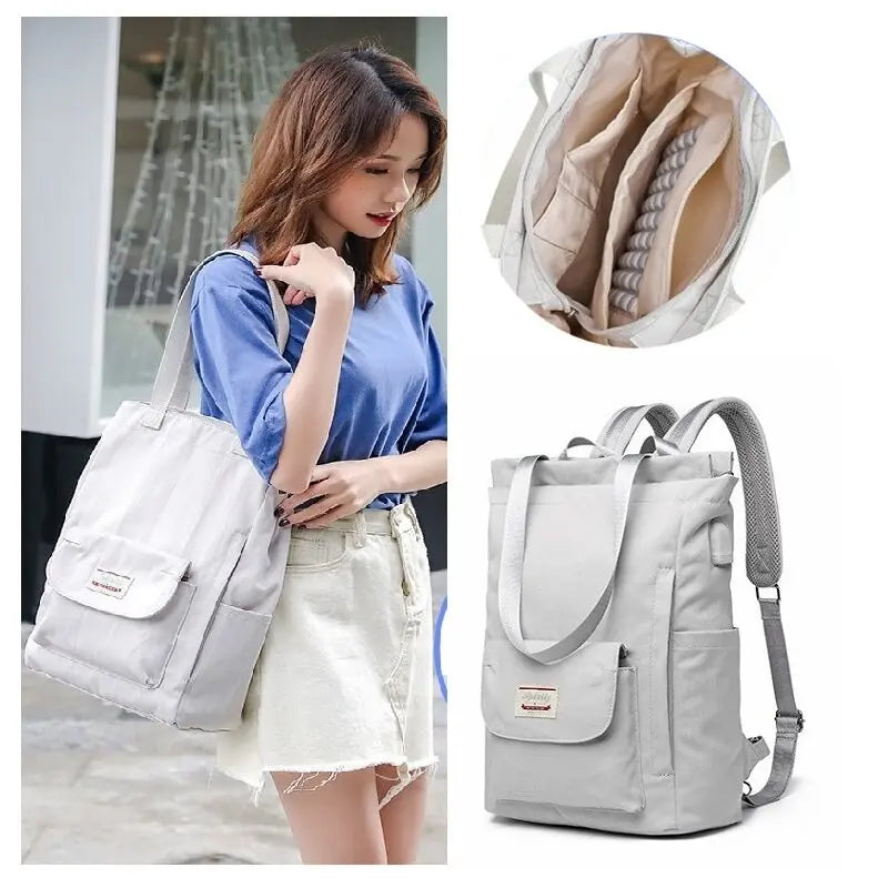 Sac à dos femme pour ordinateur en nylon