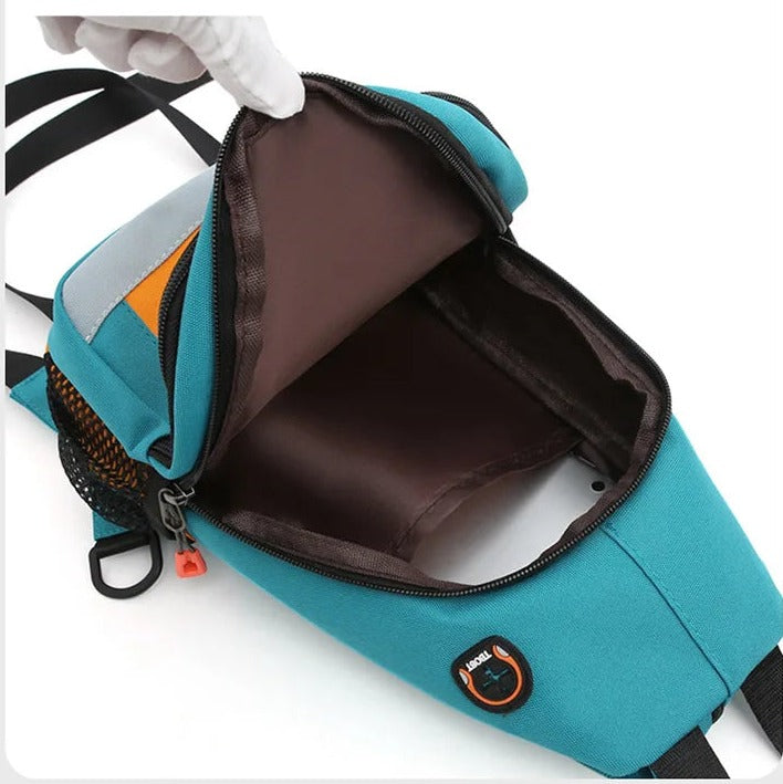 Sac à dos homme en toile Oxford bicolore